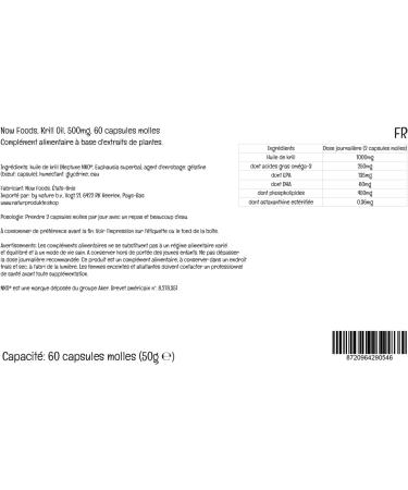 Now Foods Krill Oil 1000mg - High Dose EPA, DHA, Astaxanthin, 60 Softgels | Laboratory Tested, Soy Free, Gluten Free, Non-GMO - Buy Online on GoSupps.com