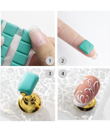 2 Sets Magnetic Nail Practice Holder & Acrylic Tip Display Stand | DIY Nail Art Accessories - Buy Online on GoSupps.com