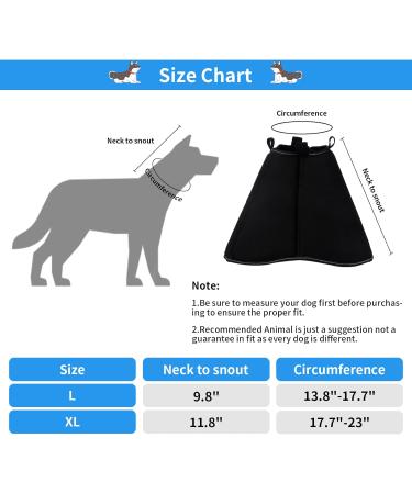 Small Ruff for Pets - Comfortable Soft Recovery Collar | Adjustable Anti-Bite/Leak Protection for Dogs & Cats (L/XL) - Buy Online on GoSupps.com
