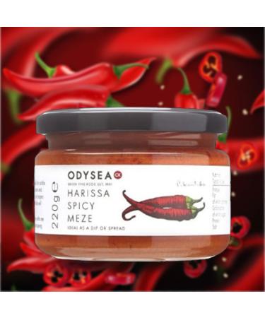Odysea Meze Pick N Mix - Choose From 7 Flavours | Aubergine Red Pepper & Feta Kalamata Olive Sun Dried Tomato Brushshetta Roasted Red-Pepper Harissa Spicy - Pack of 2 - Buy Online on GoSupps.com