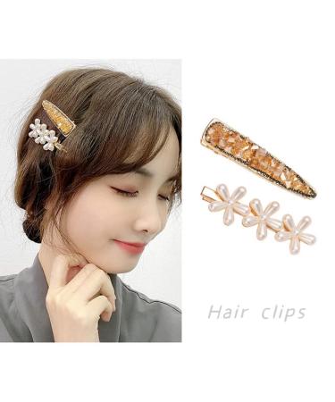 8PCS Handmade Pearl Hair Clips - Fashionable Barrettes for Women & Girls - Party Wedding Decorations - Buy Online on GoSupps.com