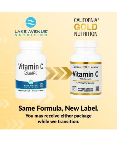 Lake Avenue Vitamin C Quali-C 1 000 mg 60 Veggie Capsules - Buy Online on GoSupps.com