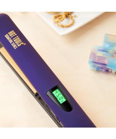 Hot Tools Pro Signature Ceramic Digital Hair Flat Iron | Professional 1" Hair Straightener for Silky Smooth Styles - International Shipping Available - Buy Online on GoSupps.com