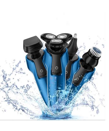 SID Electric Razor For Men 4 IN1 IPX7 Waterproof 4D Shaving Electric shaves (blue)