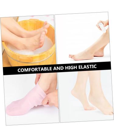 Beavorty 2 Pairs Sock Foot Dry Cracked Gel Moisturizing Gel Booties Skin Birth Control Wallet Rejuvenate Silicone Gel Moisturizing Heel Sleeves Knee Scooter Pad Sebs Lotion Spa Women's Pink - Buy Online on GoSupps.com
