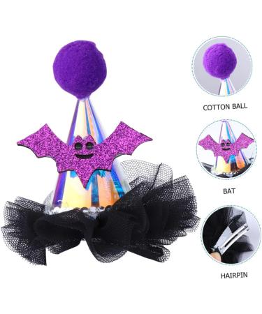 minkissy 1pc Halloween Lighted Hair Clips Halloween Hairpin Cosplay Hairclips Halloween Bat Headband Hair Clips for Bows Hair Clips for Women Button Battery Toddler Bow Tie Ribbon - Buy Online on GoSupps.com