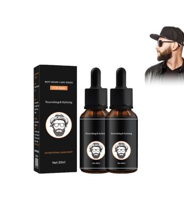 Dyceittdia 2PCs beard oil beard oil for men natural bearded oil beard care beard nourishing & moisturizing moist bevel oil 2PCs*30ml essential oils (04)