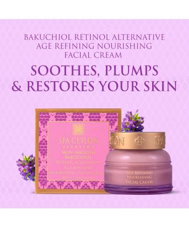 SPA CEYLON Bakuchiol Age Refining Facial Cream | Nourishing Daily Skin Care | Anti-Aging & Wrinkle Smoothing | Ayurveda for Visibly Firmer Skin - Buy Online on GoSupps.com