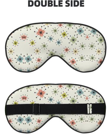 Atomic Stars Pattern Soft Eye Mask - Sleep Mask for Men & Women | Travel Comfort - Buy Online on GoSupps.com