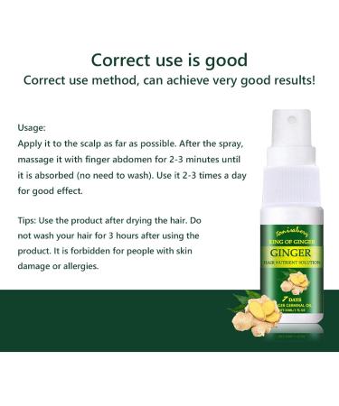  LINGJIONG Ginger Hair Growth Oil - Ginger Oil Repair Against Hair Loss | 1floz Hair Growth Serums Care Oils for Dry and Damaged Hair for Women and Men All Hair Types - Buy Online on GoSupps.com