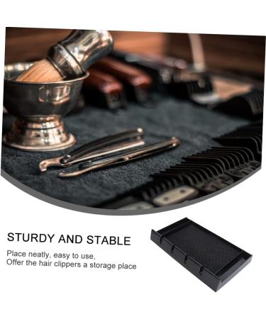 FRCOLOR Professional Hair Clipper Hair Clipper Holder with Mat Clipper Storage Rack Hair Clipper Rack Home Barber Accessories Electric Trimmer Storage Container Organizer Non-Slip 39.2x22.5cm Black - Buy Online on GoSupps.com
