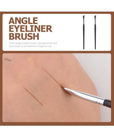 Hemoton 2pcs Eyebrow Brush Flat Concealer Brush Angled Makeup Brush Angled Concealer Brush Cosmetic Brush Flat Eyeliner Brush Flat Makeup Brush Angled Eye Shadow Brush Thin Makeup Brush - Buy Online on GoSupps.com
