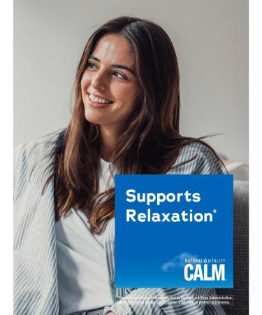 Natural Vitality Calm Magnesium Supplement Drink Mix Powder Gluten Free Vegan & Non-GMO Watermelon 8oz Powder - Buy Online on GoSupps.com