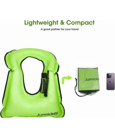 Inflatable Snorkel Vest for Adults  Snorkeling Vest for Kayaking  Buoyancy Vest Swim Jacket for Diving Safety gren - Buy Online on GoSupps.com