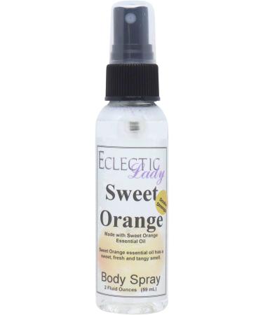 Sweet Orange Essential Oil Body Spray (Double Strength) 2 ounces Body Mist for Women with Clean Light & Gentle Fragrance Long Lasting Perfume with Comforting Scent for Men & Women Cologne with Double Strength 2 Fl Oz (Pack of 1)