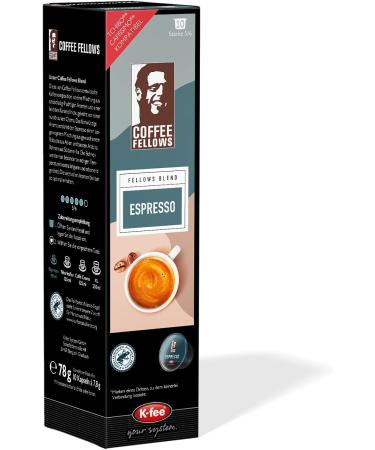 Kfee System Kfee Coffee Fellows Blend Espresso coffee capsules intensity 56 compatible with Kfee & Tchibo Cafissimo* chocolatefruity aromas 120 capsules 12 x 10 pieces - Buy Online on GoSupps.com