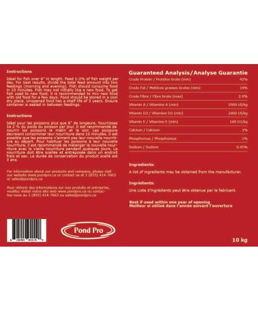 Pond Pro Premium Floating 5mm Trout Food 5kg (11 lb) - Buy Online on GoSupps.com