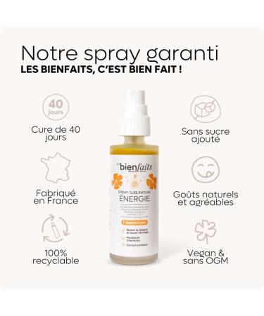 SPRAY ENERGIE | Action rapide | Effet coup de fouet | Boost le Tonus | R duit la Fatigue | Gout Agrumes | Vitamine C Ac rola Guarana | Sans sucre ajout & sans alcool | 40 jours 1 - Buy Online on GoSupps.com