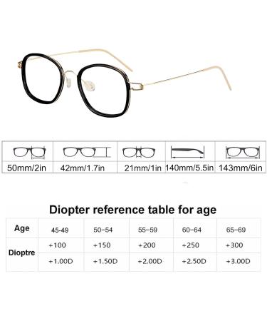JHDXL Reading Glasses +1.75 - Full-Format Computer Glasses Scratch-Resistant Eye Comfort & Protection Silver - Buy Online on GoSupps.com