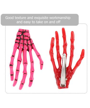 Buy Minkissy 8pcs Halloween Skeleton Hair Accessories Colorful Skull Hair Clips for Spooky Styles - Buy Online on GoSupps.com