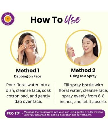 Deve Herbes Pure Geranium Floral Water (Hydrosol) (Pelargonium graveolens) 100ml (3.38 oz) - Buy Online on GoSupps.com