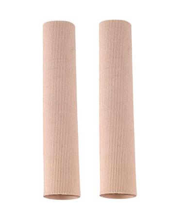 Healifty 2pcs Toe Cover Elastic Wrap Bandages Pad Protectors Pinky Toe Covers Toe Straightener Comfortable Toe Covers Toe Protectors Toes Protectors Beige Nylon Can Be Cut Splitter