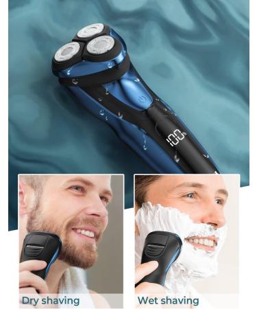 Men's Electric Razor Shaver with Pop-up Trimmer | Rechargeable, Waterproof, Travel Lock | 100-240V | Compact Size - Buy Online on GoSupps.com