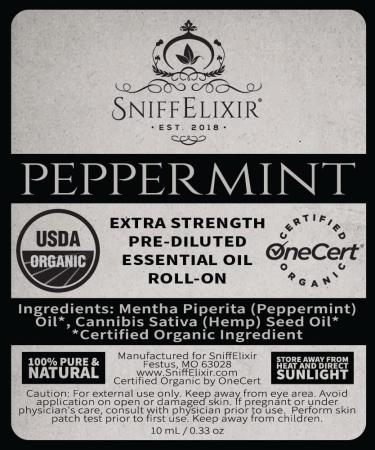 Organic Peppermint & Hemp Seed Oil Rollon for Headache & Pain Relief - Metal Rollerball - Made in USA - Buy Online on GoSupps.com
