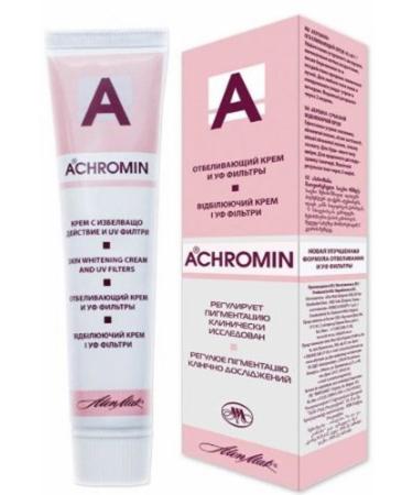 ACHROMIN CREAM / REAL WHITENING CREAM/ 45 ml. - UV Removes & Prevents Reccurrance of Pigmented Dark Spots Age Spots Post- Pregnancy Brown Patches