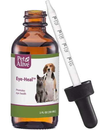 PetAlive Eye-Heal - Natural Herbal Formula for Cats and Dogs - Promotes Eye Health, Soothes, Cleanses, and Removes Debris - 59 mL - Buy Online on GoSupps.com