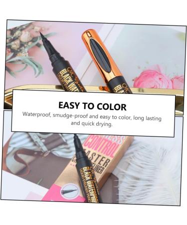 Angoily 4 Pcs Makeup Eyeliner Brown Eyeliner Waterproof Eye Liner Pencil Cosmetic Accessories No Smudge 1 count (Pack of 1) As Shownx2pcs - Buy Online on GoSupps.com