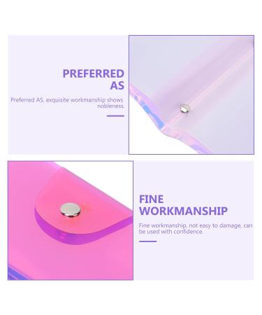 Lurrose Nail Art Card Holder Pocket | 19x14.5cm Stamp Template Organizer | Pink Nail Stencil & Pressure Plate Case for Nail Design - Buy Online on GoSupps.com