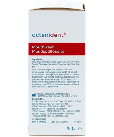 Octenident Mouthwash Solution 250 ml - Antiseptic Oral Care for Fresh Breath | Buy Internationally - Buy Online on GoSupps.com
