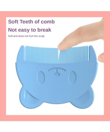 Soft Baby Comb for Milk Scab | Newborn Hair Brush with Gentle Teeth - Blue (1 Piece) | Perfect for Baby's Sensitive Scalp - Buy Online on GoSupps.com