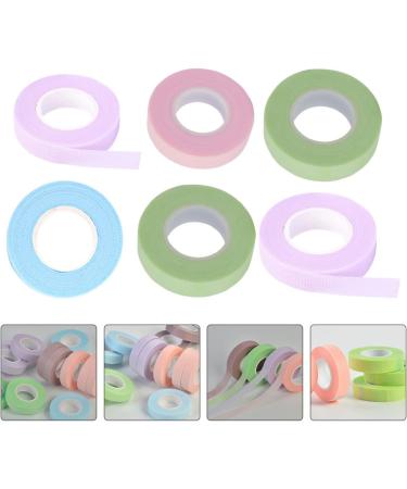 FRCOLOR 8rolls Tape Fabric Facial Tape Adhesive Fabric Tapes White Gaffers Tape White Gaffer Tape Adhesive Tape Lashes Tool Foam Lash Tape Cotton Swab Eyelash Cotton Stem 5.1x5.1cm Assorted Color - Buy Online on GoSupps.com