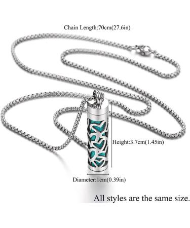 JEAN SMILE Essential Oil Necklace for Women - Aromatherapy Pendant 316L Stainless Steel Diffuser Jewelry Gift for Men & Women - Perfect for Christmas & Birthdays - Buy Online on GoSupps.com