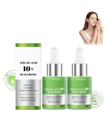 S rum l'acide hyaluronique - S rum hydratant et non gras - Effet raffermissant anti- ge - Lisse les rides et donne un teint clatant (2 pi ces vert) Vert. 30 ml (Lot de 2)
