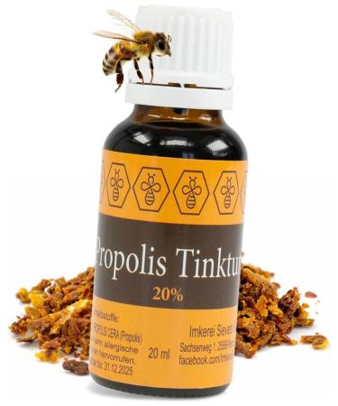 North Bush Propolis Tincture with 20% propolis from our own beekeeping - 20ml propolis drops of bees propolis extract - propolist tincture - beekeeping quality 20 ml (1 Pack) - Buy Online on GoSupps.com