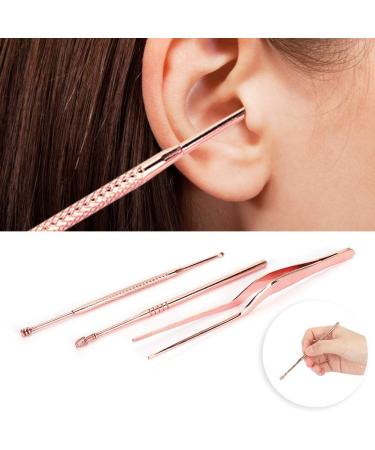 3 Pcs Stainless Steel Double-Headed Ear Pick Earwax Removal Kit | Ear Cleansing Tool Set - Buy Online on GoSupps.com