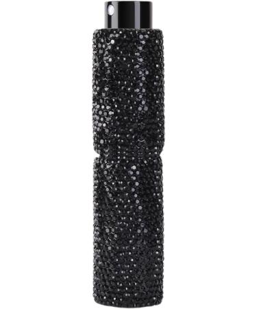 Rhinestone Empty Spray Bottle | Travel Bling Crystal Perfume Atomizers | 10ml Glitter Dispensing Bottle for Various Liquids Cosmetic & Perfume Black - Buy Online on GoSupps.com