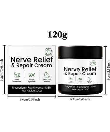 Luckxing Neuropathy Cream 120g Fast Natural Soothing - Topical Lotion for Nerves and Feet | Care for Men and Women's Feet Waist Neck and Joints - Buy Online on GoSupps.com