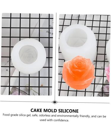 LALAFINA 6 Pcs Rose Mold Cake Fondant Rose Flower Molds Silicone Cake Mold Chocolate Covered Cookies Molds for Candles Soap Mold Cake Pan Rose Silicone Molds Candy Epoxy Resin Silica Gel 3D - Buy Online on GoSupps.com