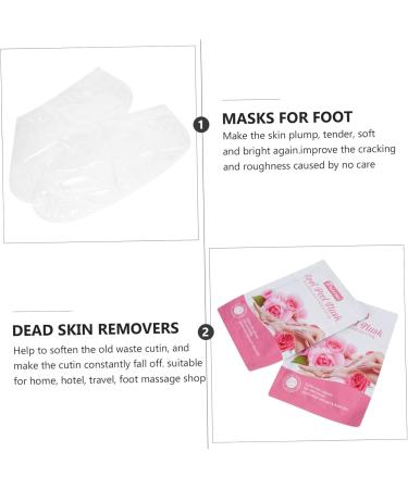 POPETPOP 4 Pairs Footsticker Foot Mask Cracked Heel Socks Foot Exfoliating Masks Peeling Useful Foot Masks Sandwich Container Effective Foot Masks Whitening Accessories Abs - Buy Online on GoSupps.com