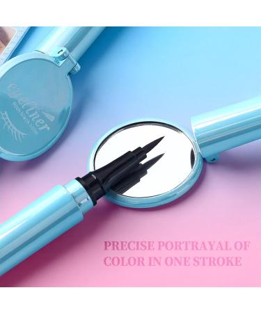 Maquillage professionnel Eyeliner liquide anti-transpiration Non Smudging stylo Eyeliner liquide s chage rapide un moulage Eyeliner noir Non Smudging 2.5ml avec miroir 1 unit (Lot de 1) Sky Blue - Buy Online on GoSupps.com