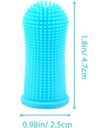 4 Pcs Dog Finger Toothbrush Nontoxic Silicone Dog Toothbrush Finger 360 Full Surround Cat Toothbrush Finger Toothbrush Dog for Dog Cat Puppy Pet Dental Care Health (Green)  - Buy Online on GoSupps.com