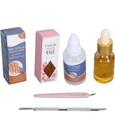 Nutrient Oil Cream Cuticle Care Kit with Steel Pusher High Efficiency Strengthening Healthy and Nourishing Safe Ingredients for Improved Appearance (YS25-2) - Buy Online on GoSupps.com