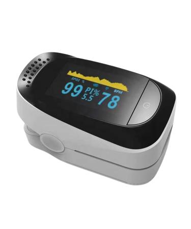 Pulse Oximeter fingertip LED display Blood Oxygen Monitor/oximeter UK oxygen monitor finger adults oxygen saturation monitor Pulse Rate measurement and Accurate Fast (SPO2)Reading Portable(WHITE)