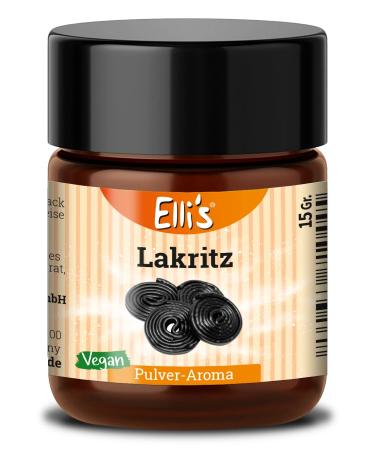 Ellis flavors Lakritz powder food aroma |Vegan and low in calories |For food and drinks such as baking and cooking10 g