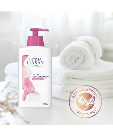 Intima Liasan by Sagrotan - Extra Sensitive Intimate Wash Lotion | Mild Care for Sensitive Skin | Alcohol Soap & Dye Free | 5 x 500 ml - Buy Online on GoSupps.com
