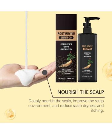 2PCS Ginseng Hair Growth Shampoo Cleansing Scalp Hair Follicles Anti Dandruff Oil Control Strengthen Hair Roots Moisturizing Shampoo - Buy Online on GoSupps.com